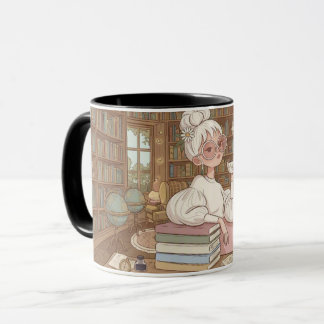Caneca Biblioteca Vintage Aconchegante