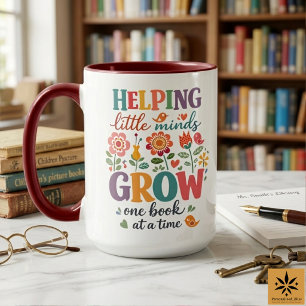 Caneca Bibliotecário Escolar Personalizado   Escola Feliz
