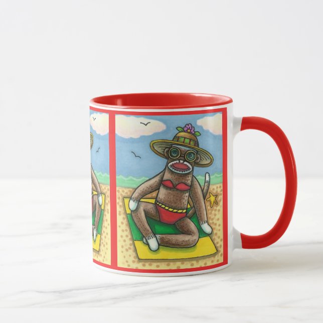 CANECA BICHETE VERMELHO DA CHAVE BIKINI, ENGRAÇADO NA CAR (Direita)