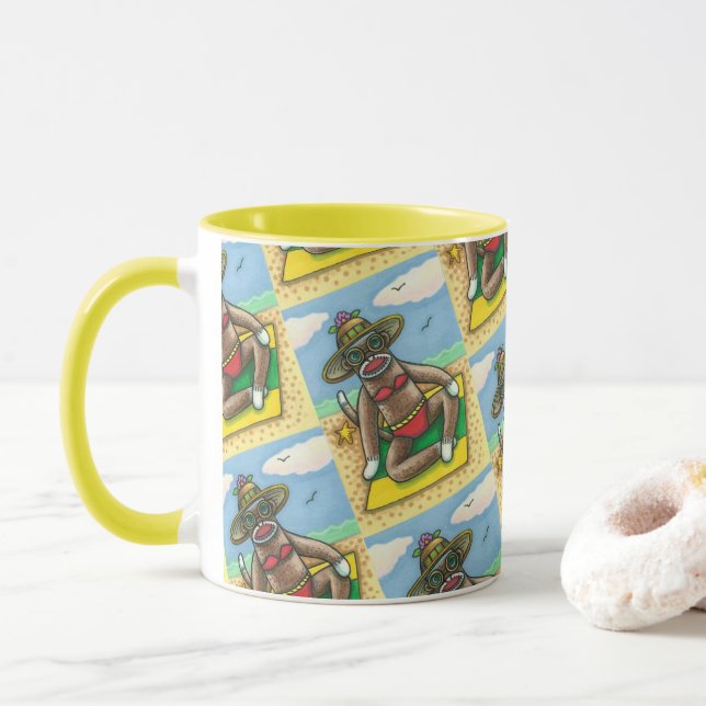 CANECA BICHETE VERMELHO DA CHAVE BIKINI, ENGRAÇADO NA CAR (Com Donut)