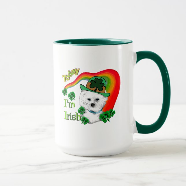 Caneca Bichon Frise St Patricks (Direita)