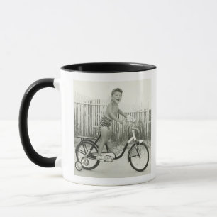 Caneca Bicicleta da equitação da menina