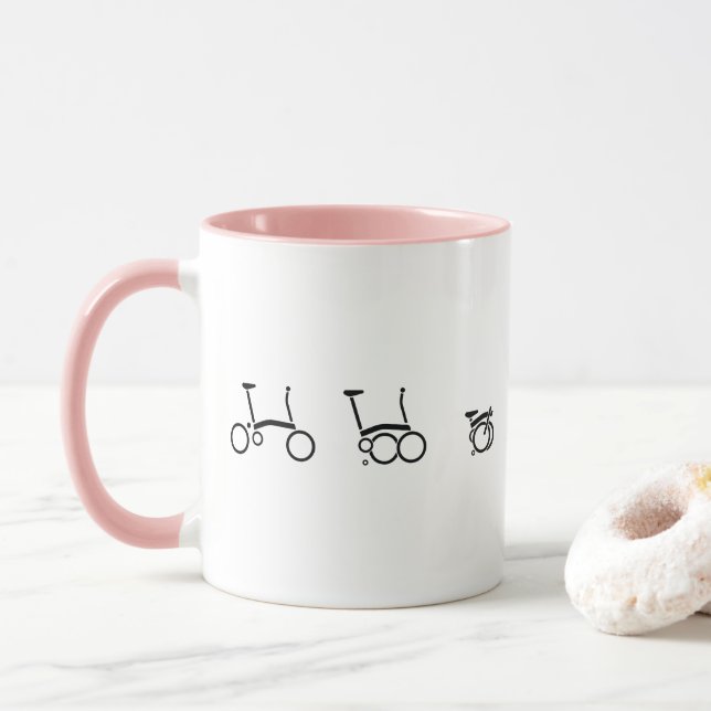 Caneca Bicicleta de dobramento da bicicleta de Brompton (Com Donut)