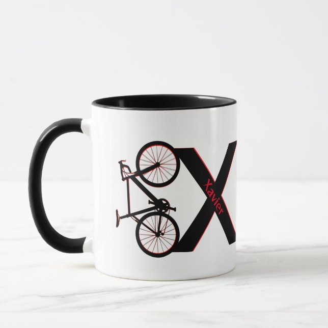Caneca Bicicleta de montanha, descida, bicicleta
