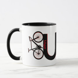 Caneca Bicicleta de montanha, descida, bicicleta