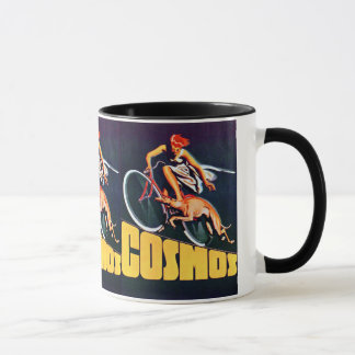 Caneca Bicicleta do galgo do cosmos