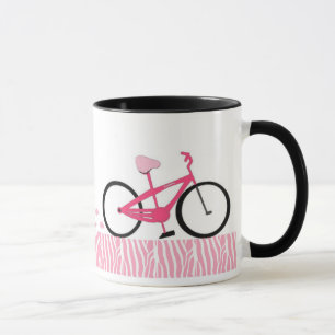 Caneca Bicicleta Rosa