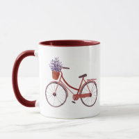 Bicicleta Vintage Watercolor com Flores