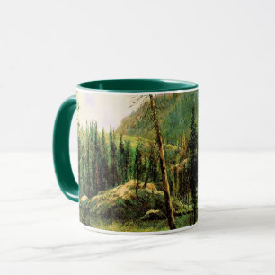 Caneca Bierstadt - Montanhas de Sierra Nevada, arte fina