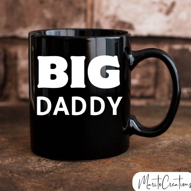 Caneca Big Daddy coffee mug, gift for dad. (Criador carregado)