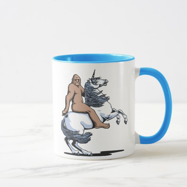 Caneca Bigfoot que monta um unicórnio (Direita)