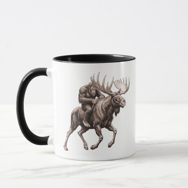 Caneca Bigfoot Riding Moose  (Esquerda)