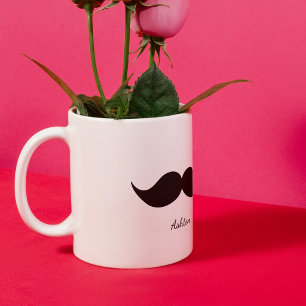 Caneca bigode, presente de Casal Dia de os namorados,