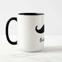 Caneca bigode preto