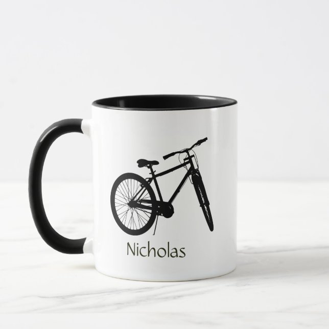 Caneca Bike Bicycle Bike Arte Personalizada Mug (Esquerda)