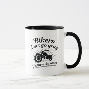 Caneca Bikers Don't Go Cinza