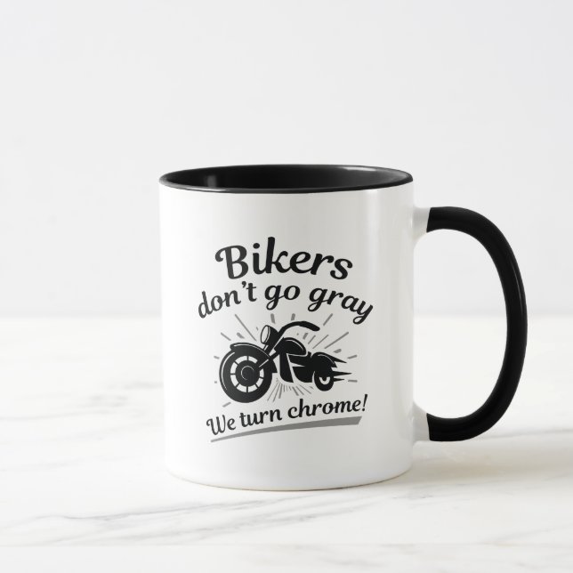 Caneca Bikers Don't Go Cinza (Direita)