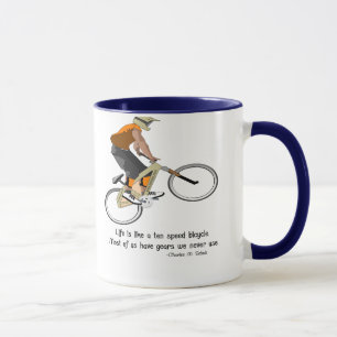 Caneca Biking com citações