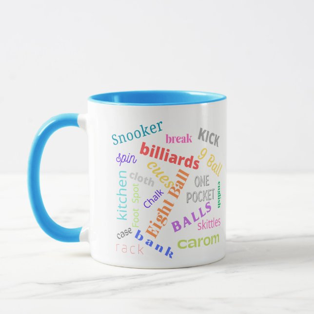 Caneca Bilhar com 2 tons (Esquerda)