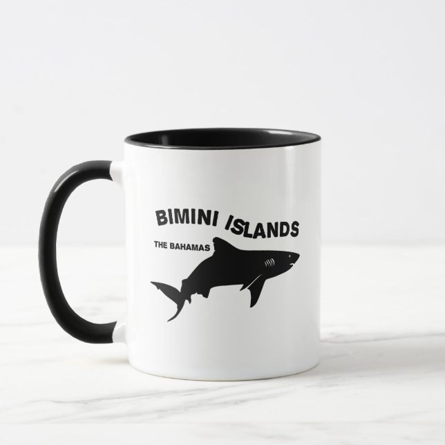 Caneca Bimini Islands Scuba Mergulhando Com Tubarões - Ba (Esquerda)