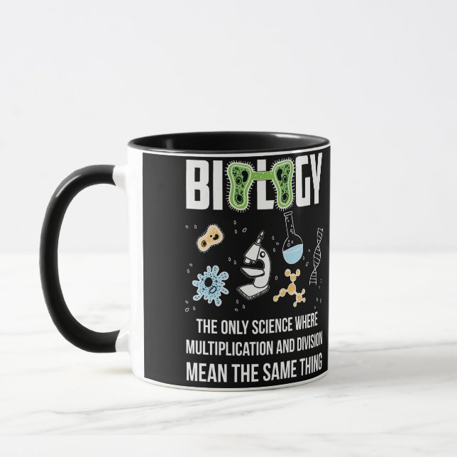 Caneca Biologia A Única Ciência Onde A Multiplicação (Esquerda)