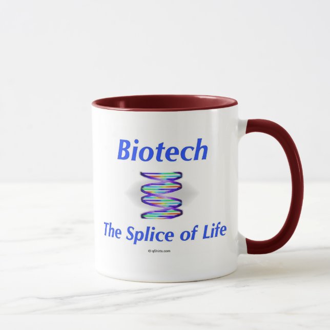 Caneca Biotech. A tala da vida. (fundo branco) (Direita)