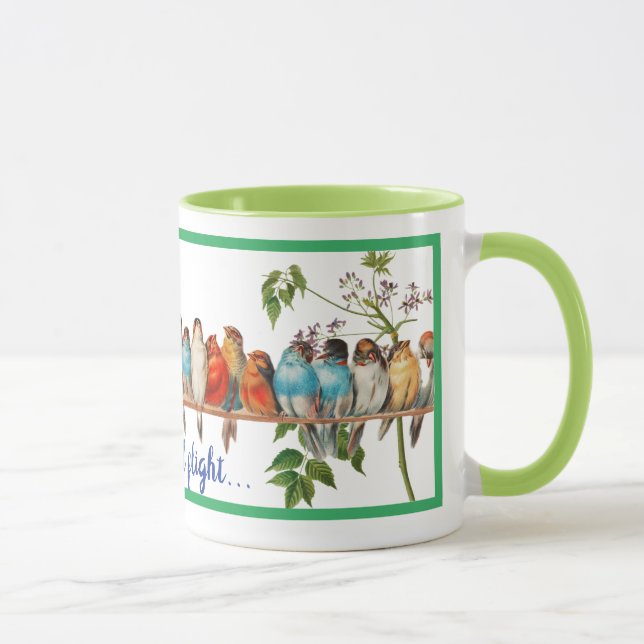 Caneca Bird designer with inspiration phrase (Direita)