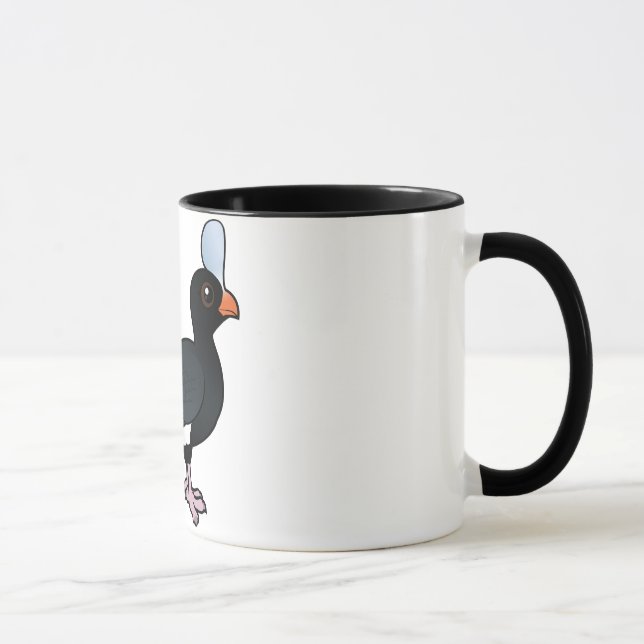 Caneca Birdorable Curassow protegido com capacete (Direita)