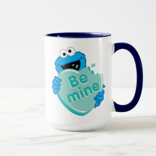 Caneca Biscoito Monstro "Sê Meu" Coração de Doce do Dia d