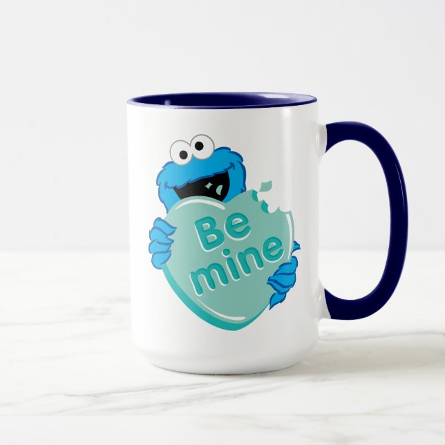 Caneca Biscoito Monstro "Sê Meu" Coração de Doce do Dia d (Direita)