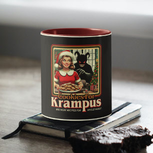 Caneca Biscoito Para O Krampus Feliz Natal Krampus Horror