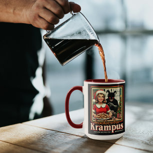 Caneca Biscoito Para O Krampus Feliz Natal Krampus Horror