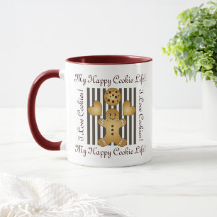 Caneca Biscoito Personalizado Bonito Homemade de Gengibre