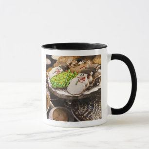 Caneca Biscoitos do Natal na exposição em uma Nova Iorq