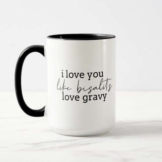 Caneca Biscoitos Love Gravy BW (Esquerda)