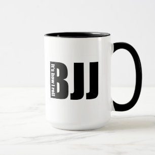 Caneca BJJ - É como eu rolo, agride