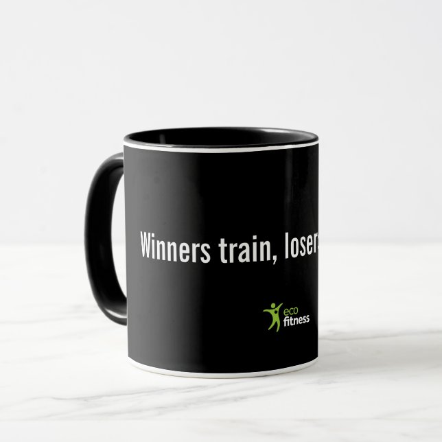 Caneca Black 11 oz Mug | Vencedores da Malhação ecológica (Frente Esquerda)