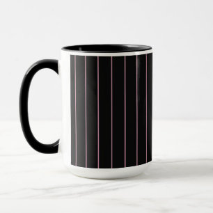 Caneca black and pink striped