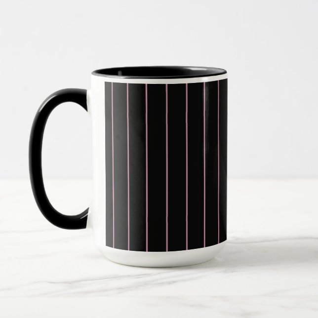 Caneca black and pink striped (Esquerda)