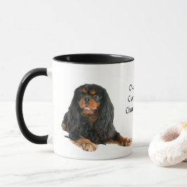 Caneca Black and Tan Cavalier King Charles Spaniel Dog