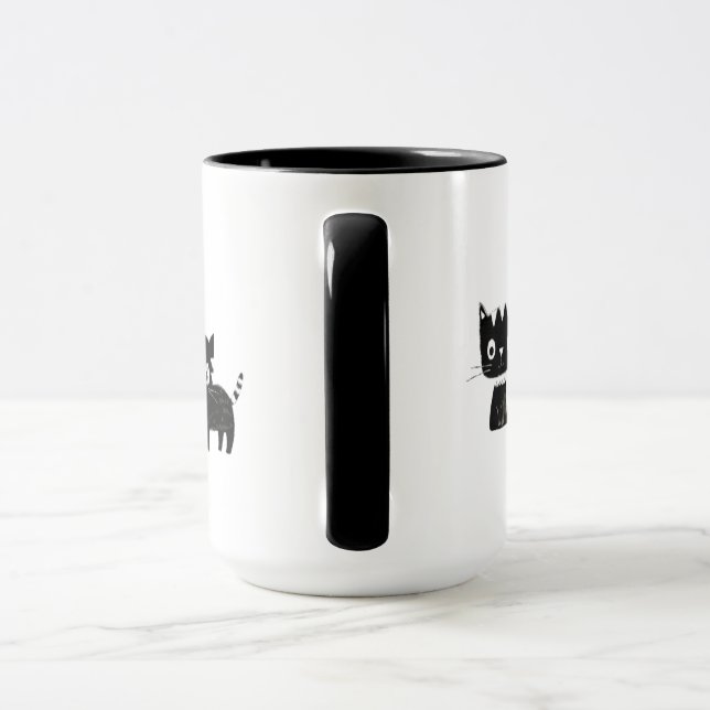Caneca Black and White Cats 15oz Mug (Alça)