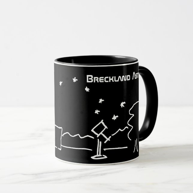 Caneca Black Breckland Astro Mug (com texto) (Frente Esquerda)