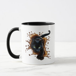 Caneca Black Cat Coffee Splash