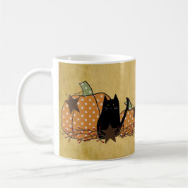 Caneca Black Cat E Pumpkins Mug