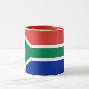 Caneca Black Combo Mug com bandeira da África do Sul