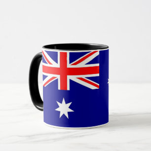 Caneca Black Combo Mug com bandeira da Austrália
