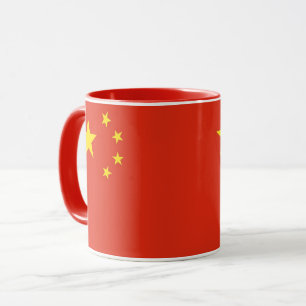 Caneca Black Combo Mug com bandeira da China