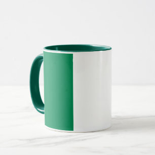 Caneca Black Combo Mug com bandeira da Nigéria