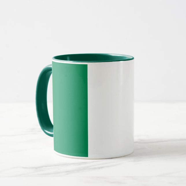 Caneca Black Combo Mug com bandeira da Nigéria (Frente Esquerda)