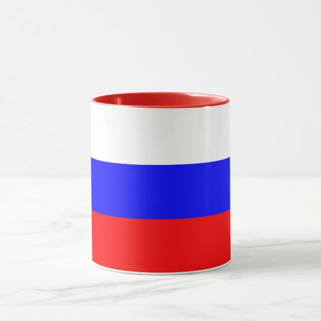 Caneca Black Combo Mug com bandeira da Rússia (Centro)